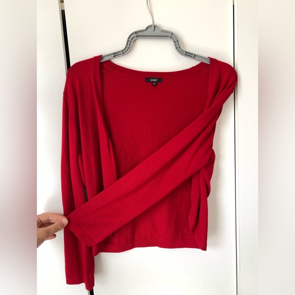Hobbs red cardigan - size 12 - Picture 5 of 6